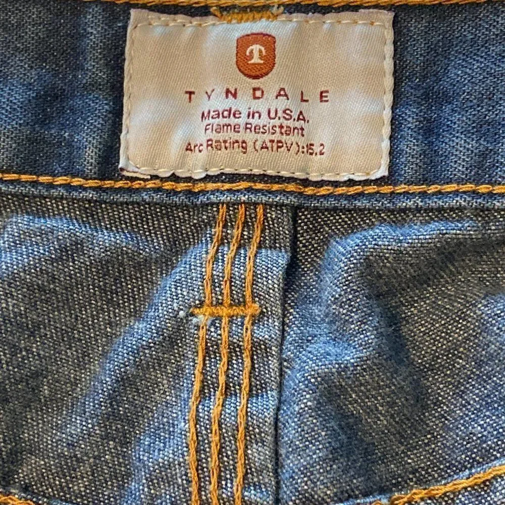 Tyndale Flame Resistant Carpenter Jeans Made in the USA 36 x 32